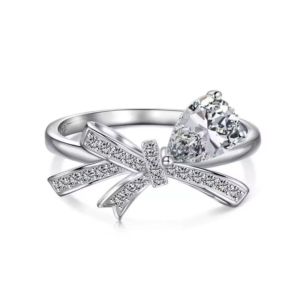 Eternal Heart Bow Ring