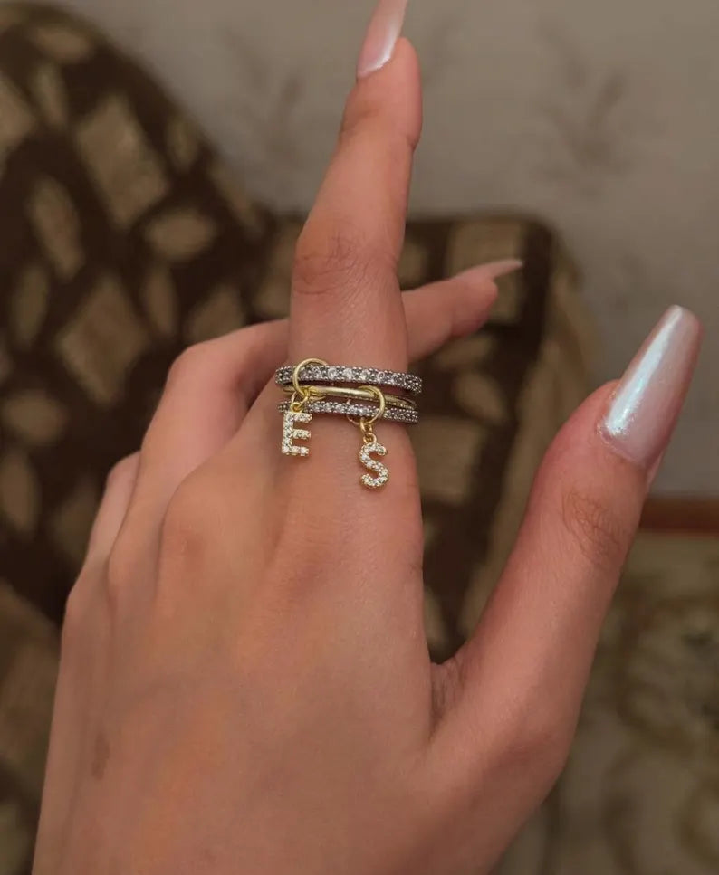 Aurora Letter Ring