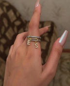 Aurora Letter Ring
