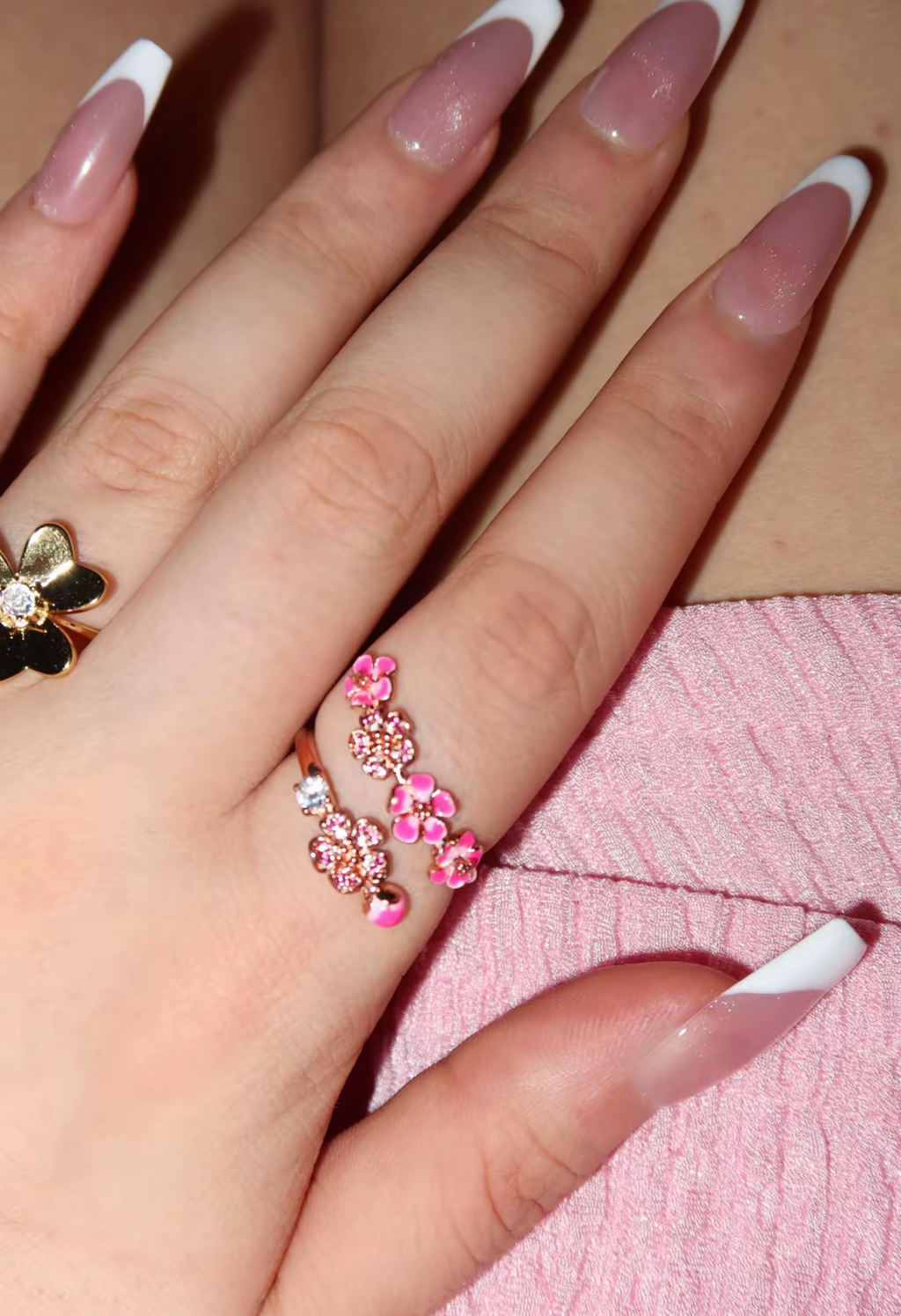 Pink Blossom Ring