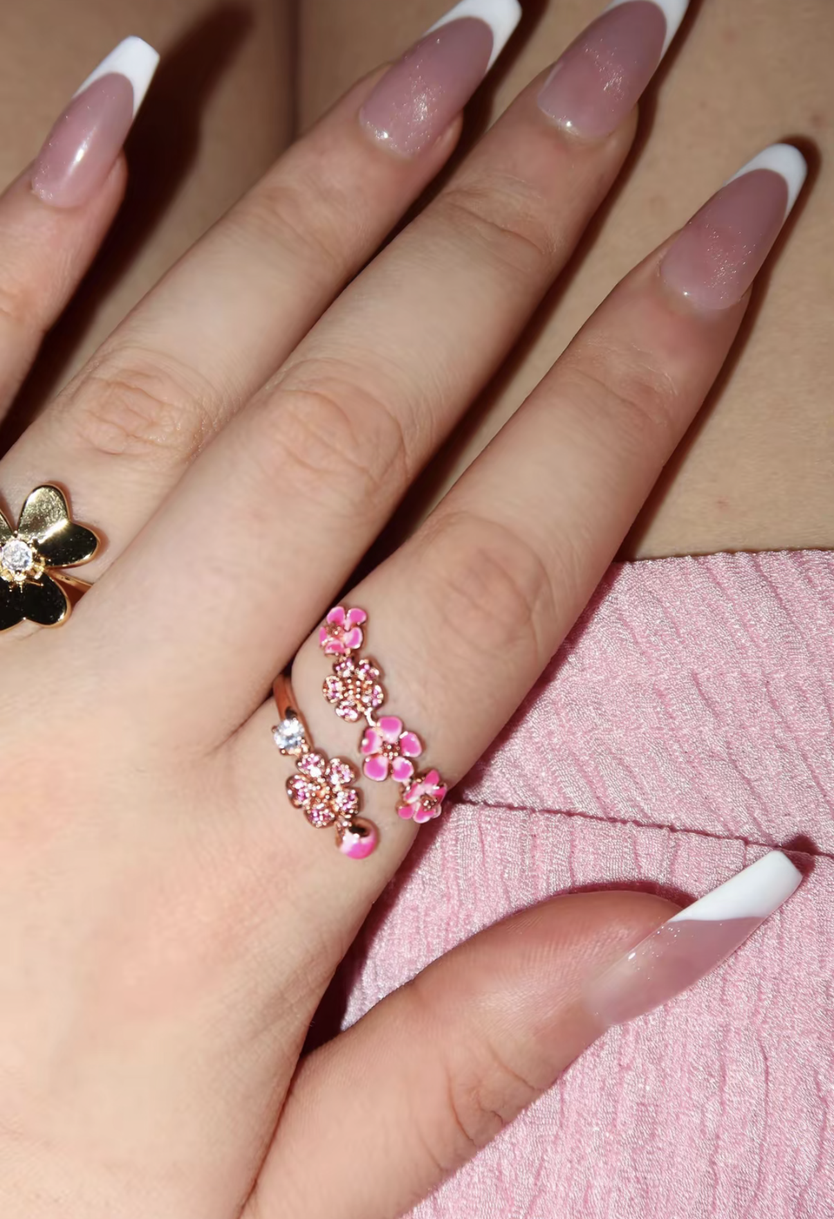 Pink Blossom Ring