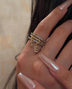 Aurora Letter Ring