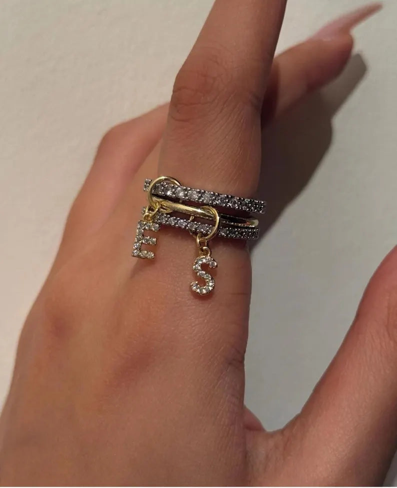 Aurora Letter Ring