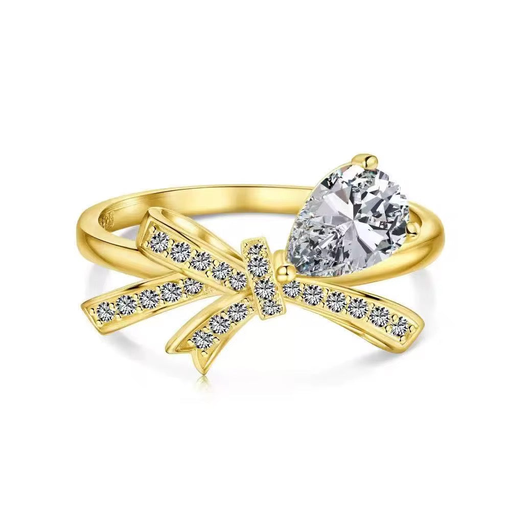 Eternal Heart Bow Ring