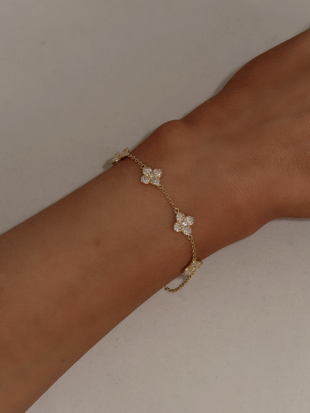 Hydrangea Moissanite Bracelet
