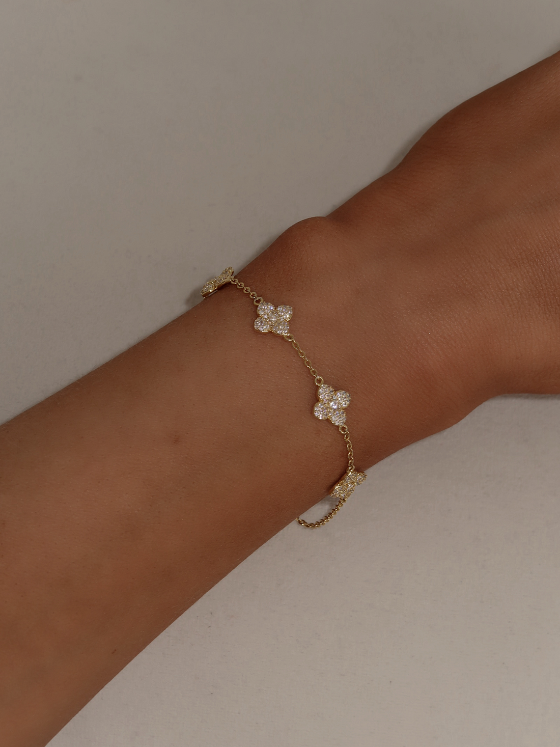Hydrangea Moissanite Bracelet