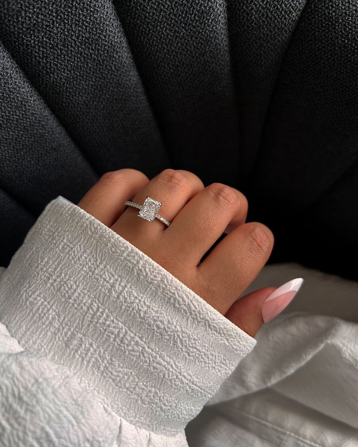 Emelia 3CT Radiant Cut Ring