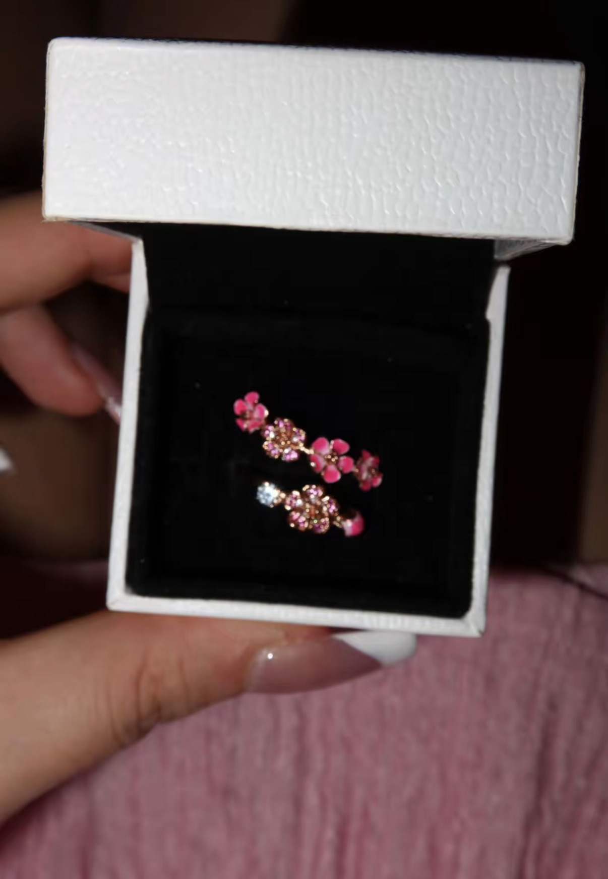 Pink Blossom Ring