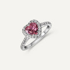 Julie Halo Heart Ring