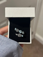 Light Blue Blossom Ring