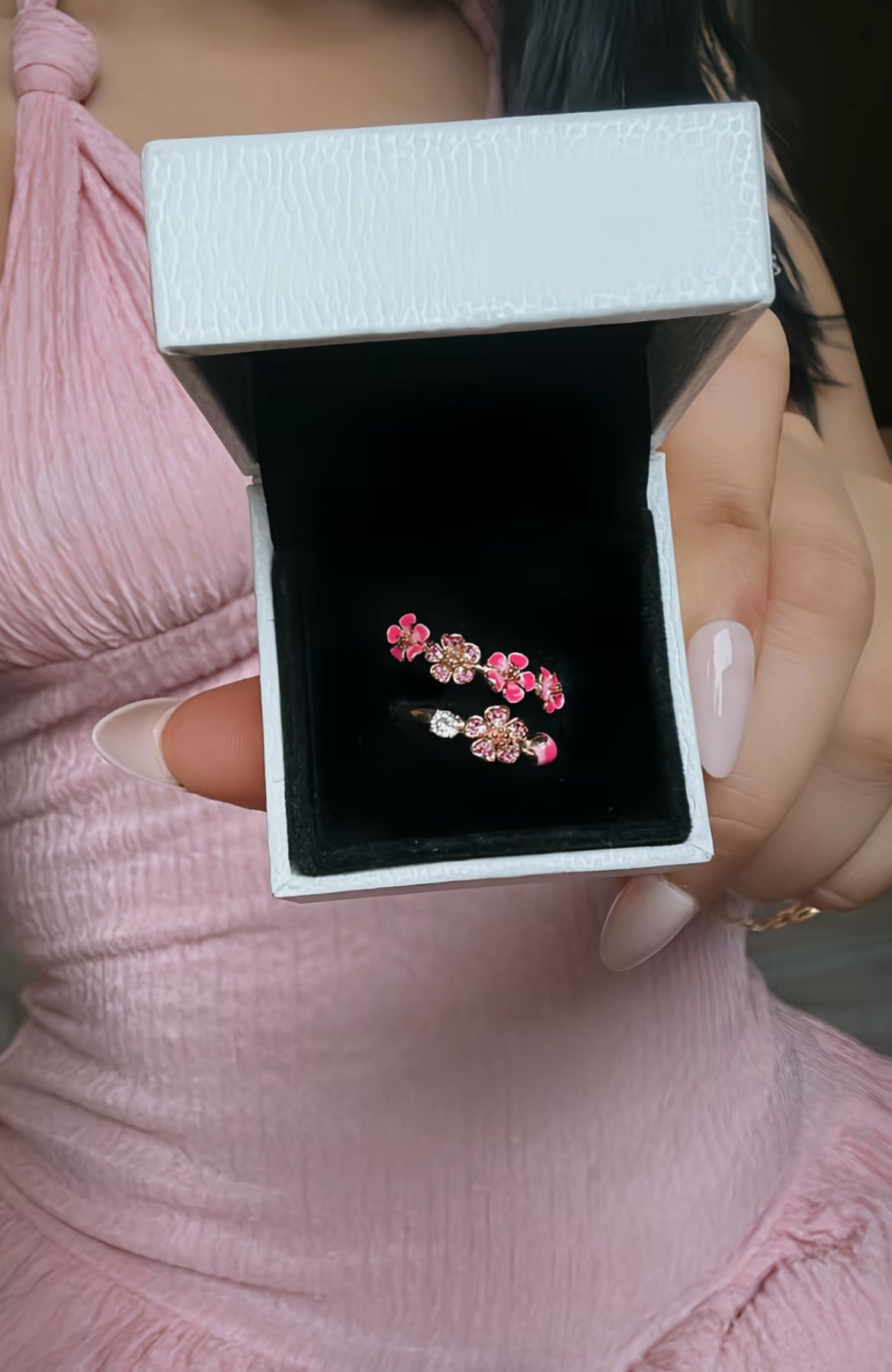 Pink Blossom Ring