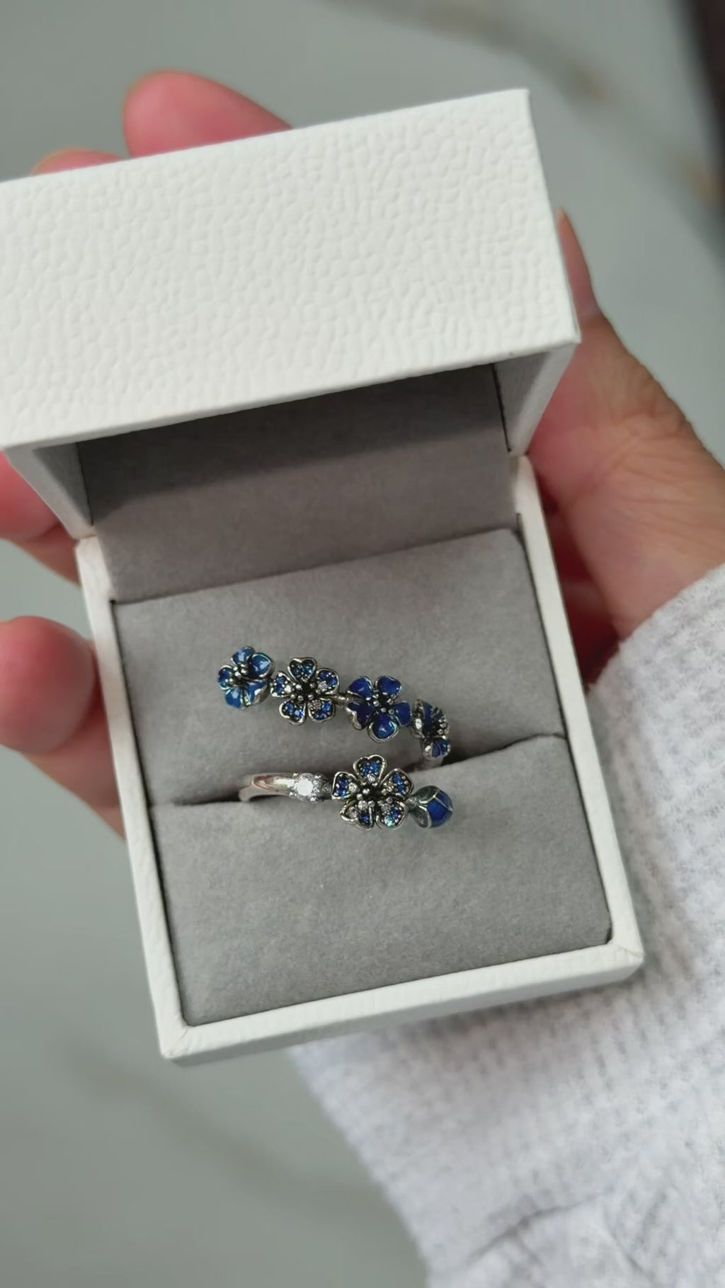 Blue Blossom Ring